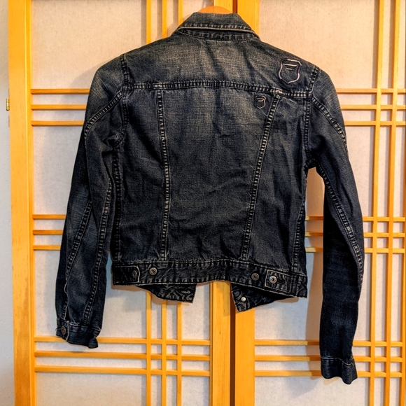 Diesel Slimmy Dark Blue Jean Jacket - Size S - Picture 2 of 3
